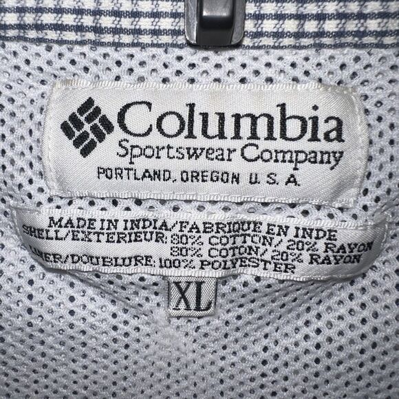 Columbia Shirt Adult Extra Large Multicolor Short Sleeve 100% Cotton Pockets Men - Picture 3 of 16